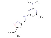 N~4~-[(5-isopropylisoxazol-3-yl)methyl]-N~2~,N~2~,6-trimethylpyrimidine-2,4-diamine
