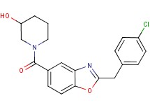1-{[2-(4-chlorobenzyl)-1,3-benzoxazol-5-yl]carbonyl}-3-piperidinol