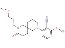2-methoxy-4-[8-(3-methoxypropyl)-9-oxo-2,8-diazaspiro[5.5]undec-2-yl]nicotinonitrile