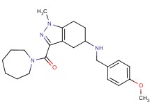 3-(1-azepanylcarbonyl)-N-(4-methoxybenzyl)-1-methyl-4,5,6,7-tetrahydro-1H-indazol-5-amine