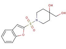 1-(1-benzofuran-2-ylsulfonyl)-4-(hydroxymethyl)piperidin-4-ol