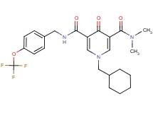 1-(cyclohexylmethyl)-N,N-dimethyl-4-oxo-N'-[4-(trifluoromethoxy)benzyl]-1,4-dihydro-3,5-pyridinedicarboxamide