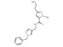 N-[(1-benzyl-1H-pyrazol-4-yl)methyl]-1-methyl-3-propyl-1H-pyrazole-5-carboxamide