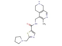 N-[(3-methyl-5,6,7,8-tetrahydro-2,7-naphthyridin-4-yl)methyl]-2-(1-pyrrolidinylmethyl)-1,3-thiazole-5-carboxamide dihydrochloride