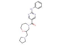 N-phenyl-5-{[2-(1-pyrrolidinylmethyl)-1,4-oxazepan-4-yl]carbonyl}-2-pyrimidinamine