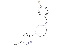 1-(4-fluorobenzyl)-4-(6-methyl-3-pyridazinyl)-1,4-diazepane