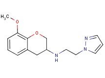 (8-methoxy-3,4-dihydro-2H-chromen-3-yl)[2-(1H-pyrazol-1-yl)ethyl]amine