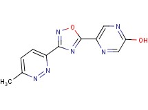 5-[3-(6-methyl-3-pyridazinyl)-1,2,4-oxadiazol-5-yl]-2-pyrazinol