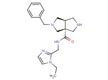 (3aR*,6aR*)-2-benzyl-N-[(1-ethyl-1H-imidazol-2-yl)methyl]hexahydropyrrolo[3,4-c]pyrrole-3a(1H)-carboxamide