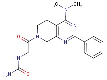 N-{2-[4-(dimethylamino)-2-phenyl-5,8-dihydropyrido[3,4-d]pyrimidin-7(6H)-yl]-2-oxoethyl}urea