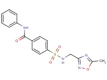 4-({[(5-methyl-1,2,4-oxadiazol-3-yl)methyl]amino}sulfonyl)-N-phenylbenzamide
