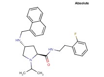 (4R)-N-[2-(2-fluorophenyl)ethyl]-1-isopropyl-4-[(1-naphthylmethyl)amino]-L-prolinamide