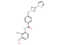 N-[3-(hydroxymethyl)-2-methylphenyl]-4-{[3-(1H-pyrazol-1-yl)azetidin-1-yl]methyl}benzamide