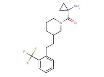 {1-[(3-{2-[2-(trifluoromethyl)phenyl]ethyl}-1-piperidinyl)carbonyl]cyclopropyl}amine hydrochloride
