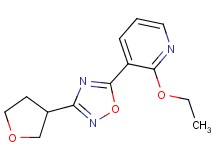 2-ethoxy-3-[3-(tetrahydrofuran-3-yl)-1,2,4-oxadiazol-5-yl]pyridine