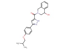 2-{[3-(4-isobutoxyphenyl)-1H-pyrazol-5-yl]carbonyl}-1,2,3,4-tetrahydroisoquinolin-4-ol
