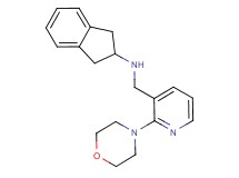 2,3-dihydro-1H-inden-2-yl{[2-(4-morpholinyl)-3-pyridinyl]methyl}amine