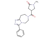 1-methyl-4-[(3-phenyl-5,6,8,9-tetrahydro-7H-[1,2,4]triazolo[4,3-d][1,4]diazepin-7-yl)carbonyl]pyrrolidin-2-one