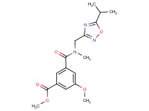 methyl 3-{[[(5-isopropyl-1,2,4-oxadiazol-3-yl)methyl](methyl)amino]carbonyl}-5-methoxybenzoate