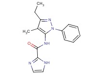 N-(3-ethyl-4-methyl-1-phenyl-1H-pyrazol-5-yl)-1H-imidazole-2-carboxamide