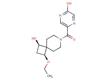 (1R*,3S*)-3-ethoxy-7-[(5-hydroxypyrazin-2-yl)carbonyl]-7-azaspiro[3.5]nonan-1-ol