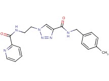 N-[2-(4-{[(4-methylbenzyl)amino]carbonyl}-1H-1,2,3-triazol-1-yl)ethyl]-2-pyridinecarboxamide