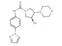(3S*,4S*)-3-hydroxy-4-morpholin-4-yl-N-[4-(1H-pyrazol-1-yl)phenyl]pyrrolidine-1-carboxamide