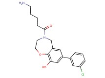 4-(5-aminopentanoyl)-7-(3-chlorophenyl)-2,3,4,5-tetrahydro-1,4-benzoxazepin-9-ol hydrochloride