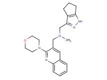 N-methyl-1-(2-morpholin-4-ylquinolin-3-yl)-N-(1,4,5,6-tetrahydrocyclopenta[c]pyrazol-3-ylmethyl)methanamine