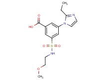 3-(2-ethyl-1H-imidazol-1-yl)-5-{[(2-methoxyethyl)amino]sulfonyl}benzoic acid