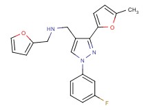 1-[1-(3-fluorophenyl)-3-(5-methyl-2-furyl)-1H-pyrazol-4-yl]-N-(2-furylmethyl)methanamine