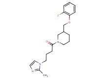 3-[(2-fluorophenoxy)methyl]-1-[4-(2-methyl-1H-imidazol-1-yl)butanoyl]piperidine