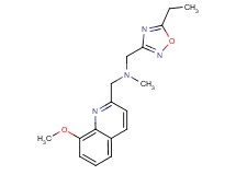 1-(5-ethyl-1,2,4-oxadiazol-3-yl)-N-[(8-methoxyquinolin-2-yl)methyl]-N-methylmethanamine