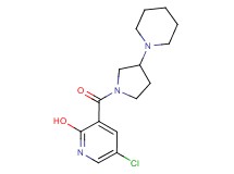 5-chloro-3-{[3-(1-piperidinyl)-1-pyrrolidinyl]carbonyl}-2-pyridinol