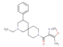 2-ethyl-9-[(5-methyl-1,3-oxazol-4-yl)carbonyl]-4-phenyl-2,9-diazaspiro[5.5]undecane