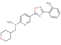 N-methyl-5-[3-(2-methylphenyl)-1,2,4-oxadiazol-5-yl]-N-(tetrahydro-2H-pyran-4-ylmethyl)-2-pyridinamine
