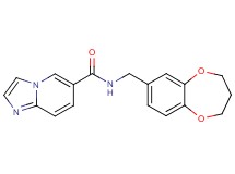 N-(3,4-dihydro-2H-1,5-benzodioxepin-7-ylmethyl)imidazo[1,2-a]pyridine-6-carboxamide