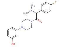 3-{4-[(dimethylamino)(4-fluorophenyl)acetyl]-1-piperazinyl}phenol