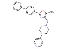 4-(1-{[2-(4-biphenylyl)-5-methyl-1,3-oxazol-4-yl]methyl}-4-piperidinyl)pyridine