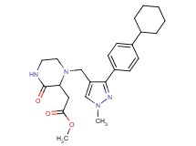methyl (1-{[3-(4-cyclohexylphenyl)-1-methyl-1H-pyrazol-4-yl]methyl}-3-oxo-2-piperazinyl)acetate