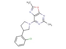7-[3-(2-chlorophenyl)pyrrolidin-1-yl]-2,5-dimethyl[1,3]oxazolo[5,4-d]pyrimidine