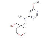 (4-{[(6-methoxypyrimidin-4-yl)(methyl)amino]methyl}tetrahydro-2H-pyran-4-yl)methanol