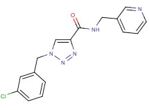 1-(3-chlorobenzyl)-N-(3-pyridinylmethyl)-1H-1,2,3-triazole-4-carboxamide