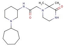 N-(1-cycloheptyl-3-piperidinyl)-2-(2,2-dimethyl-3-oxo-1-piperazinyl)acetamide
