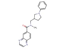 N-methyl-N-[(1-phenyl-3-pyrrolidinyl)methyl]-6-quinoxalinecarboxamide