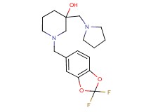 1-[(2,2-difluoro-1,3-benzodioxol-5-yl)methyl]-3-(pyrrolidin-1-ylmethyl)piperidin-3-ol