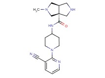 (3aR*,6aR*)-N-[1-(3-cyanopyridin-2-yl)piperidin-4-yl]-2-methylhexahydropyrrolo[3,4-c]pyrrole-3a(1H)-carboxamide