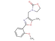 3-{[2-(2-methoxyphenyl)-5-methyl-1,3-oxazol-4-yl]methyl}-1,3-oxazolidin-2-one