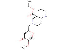 ethyl (4aS*,8aR*)-6-[(5-methoxy-4-oxo-4H-pyran-2-yl)methyl]octahydro-1,6-naphthyridine-4a(2H)-carboxylate