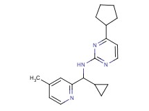 4-cyclopentyl-N-[cyclopropyl(4-methylpyridin-2-yl)methyl]pyrimidin-2-amine